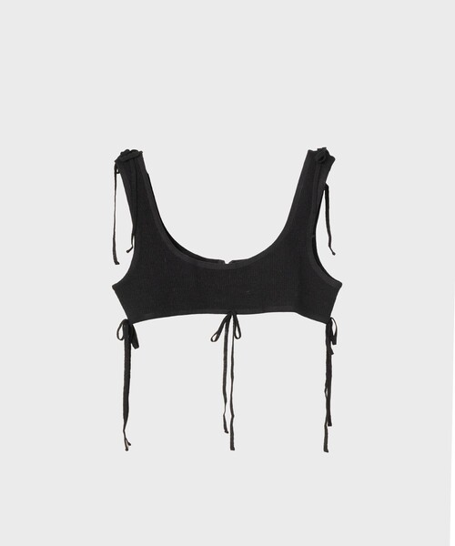 ニット 「PoI/ポイ」ribbon bustier/リボンニットビスチェ レディース