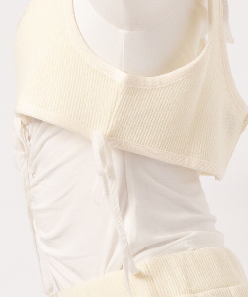ニット 「PoI/ポイ」ribbon bustier/リボンニットビスチェ レディース PoI ニット 「PoI/ポイ」ribbon bustier/リボンニットビスチェ