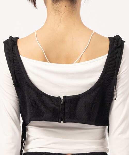 ニット 「PoI/ポイ」ribbon bustier/リボンニットビスチェ レディース PoI ニット 「PoI/ポイ」ribbon bustier/リボンニットビスチェ