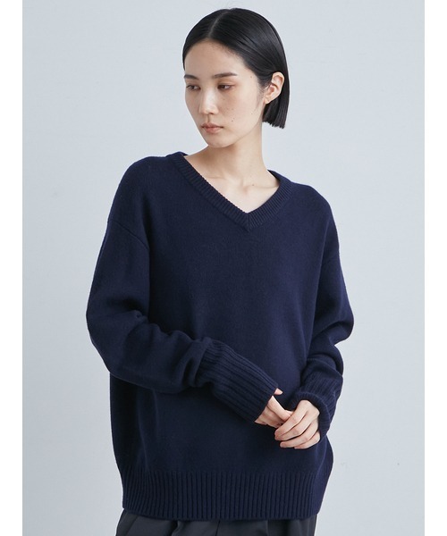 ニット コンフォートWOOLVネックNT レディース