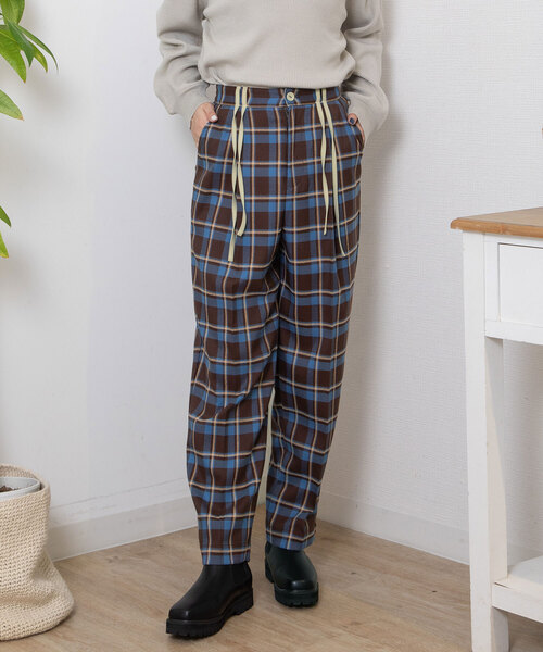 タータンチェックパンツ（色：ブルー系）のおすすめ人気商品一覧