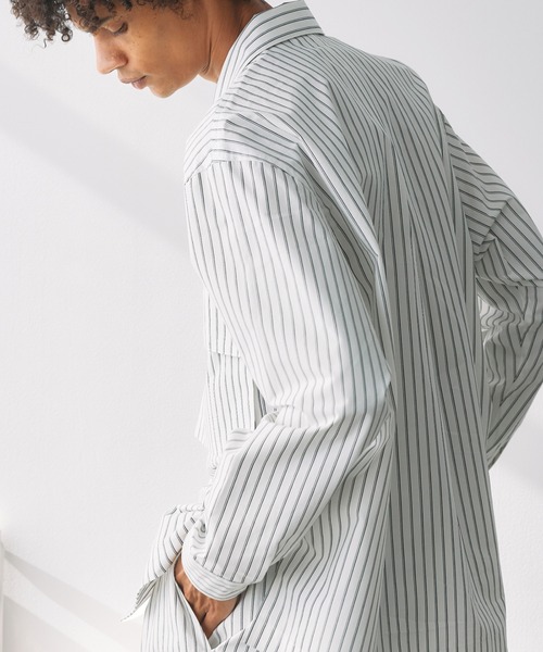 WITH OR WITHOUT シャツ Utility Long Sleeve Silk Shirt