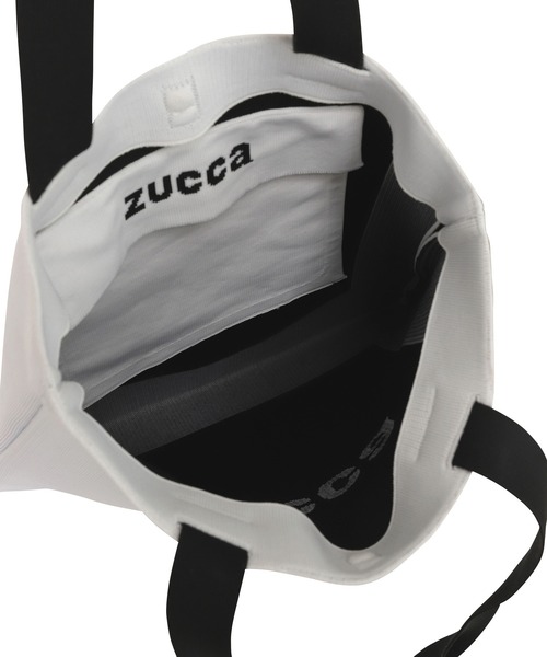 ZUCCa 新品紙タグ付き⭐️シュリンクバックレザーライクショルダーハンドバック ZUCCa ショルダーバッグ バッグ バイカラーニットBAG/バッグ / S