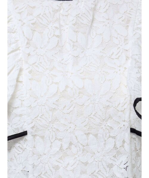 dazzlin（ダズリン） ドレス バックリボンパイピングレースドレス