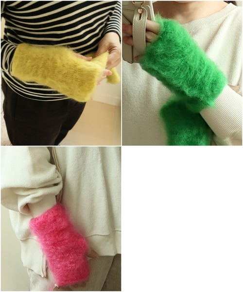 Adele's MOHAIR アームカバー アデルズ モヘア」キッドモヘア アーム