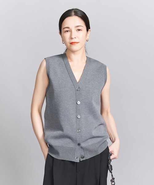 BEAUTY＆YOUTH UNITED ARROWS ベスト ジレ フロントボタン V