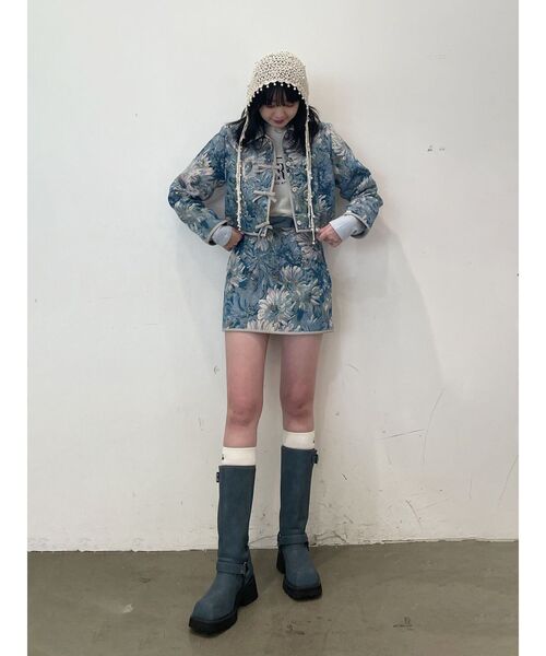 jouetie スカート パイピングゴブランスカパン「セットアップ