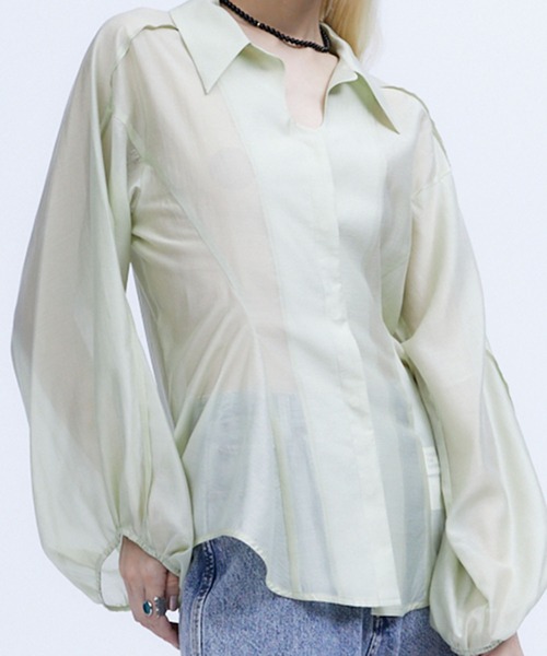 【シングスザットマター】SHEER VOLUME SLEEVE SHIRT SHEER VOLUME SLEEVE SHIRT | TOPS | STORE | THINGS THAT