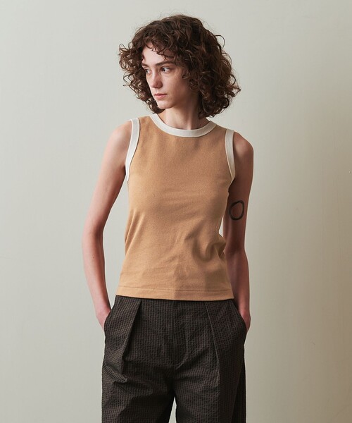 タンクトップ ノースリーブ 「Steven Alan」アンダイド フライス タンクトップ レディース