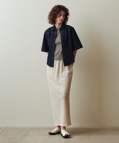 タンクトップ ノースリーブ 「Steven Alan」アンダイド フライス タンクトップ レディース STEVEN ALAN タンクトップ ノースリーブ 「Steven Alan