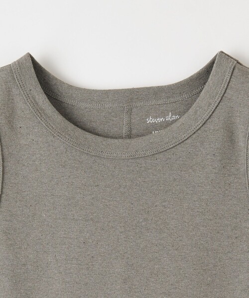 タンクトップ ノースリーブ 「Steven Alan」アンダイド フライス タンクトップ レディース STEVEN ALAN タンクトップ ノースリーブ 「Steven Alan