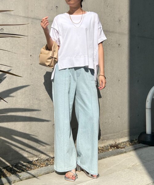 Jena espace merveilleux ビッグ変形Tシャツ　2色セット Jena espace merveilleux tシャツ 「新色登場」「サラサラ素材で