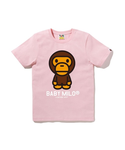 A BATHING APE BABY MILO エイプ トレーナー XS ピンク A BATHING APE BABY MILO エイプ トレーナー XS ピンク A