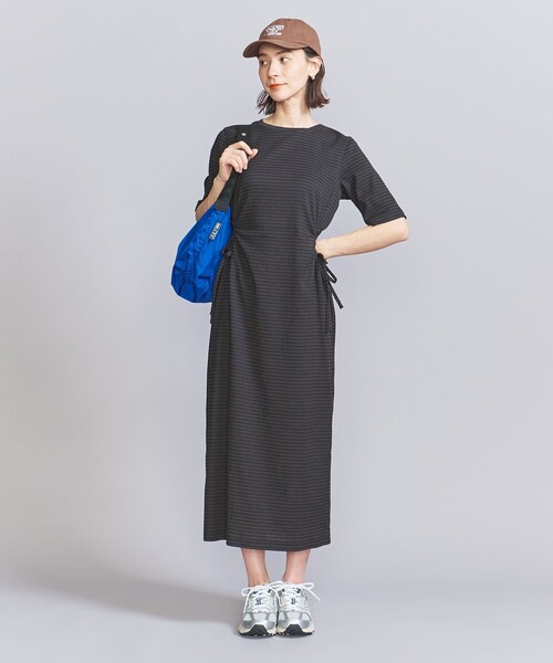 値下げBEAUTY&YOUTH サイドホール ショートスリーブ ワンピース BEAUTY&YOUTH UNITED ARROWS ワンピース サイドホール ショート