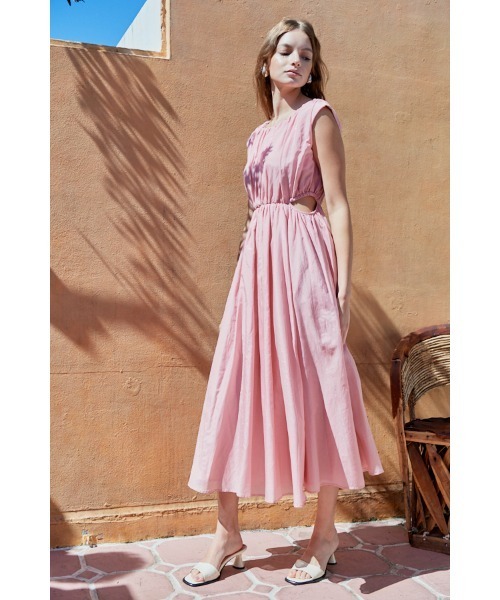 Estella.K ワンピース Ravello Silk Long Dress カットアウトコットン
