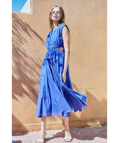 Estella.K ワンピース Ravello Silk Long Dress カットアウトコットン
