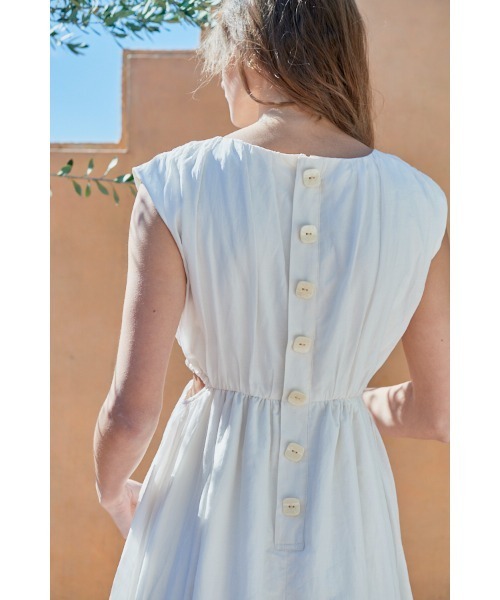 Estella.K ワンピース Ravello Silk Long Dress カットアウトコットン