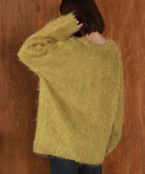 「archives」 ニットカーディガン MEDIUM グレー レディース_画像8