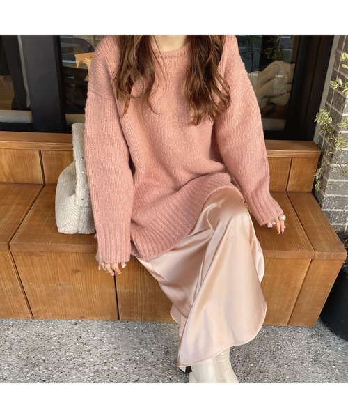 ニット セーター 「 Ogue. 」”色っぽ” back slit knit（バックスリットニット） レディース