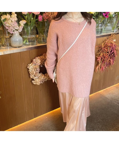 ニット セーター 「 Ogue. 」”色っぽ” back slit knit（バックスリットニット） レディース