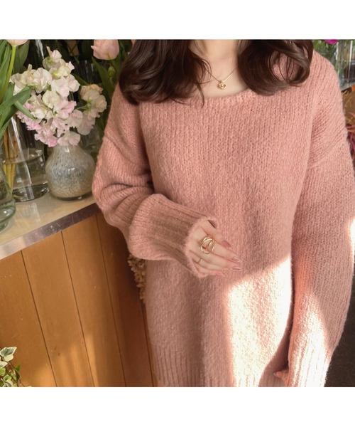 ニット セーター 「 Ogue. 」”色っぽ” back slit knit（バックスリットニット） レディース