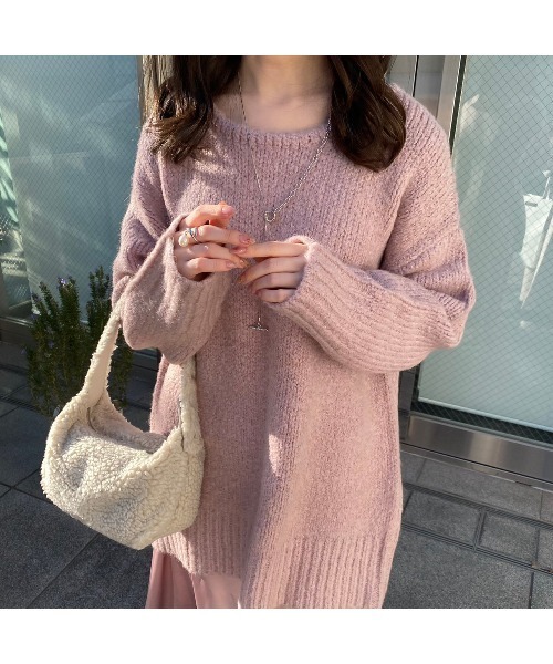 ニット セーター 「 Ogue. 」”色っぽ” back slit knit（バックスリットニット） レディース