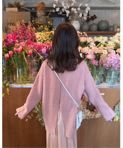 ニット セーター 「 Ogue. 」”色っぽ” back slit knit（バックスリットニット） レディース