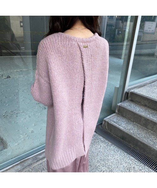 ニット セーター 「 Ogue. 」”色っぽ” back slit knit（バックスリットニット） レディース