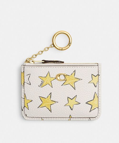 コーチ ショルダーフォレット&カードケース スタープリント COACH パスケース エッセンシャル ミニ ID カード ケース