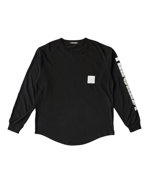 TANGRAM ブラック Tシャツ TANGRAM（タングラム） tシャツ ZOZOTOWN 限定 DRY TOUCH SLEEVE LOGO