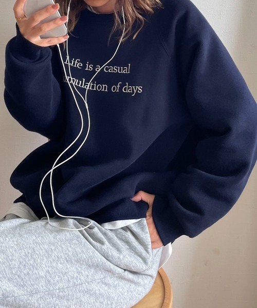 [JUNOAH] тренировочный cut and sewn MEDIUM темно-синий женский 