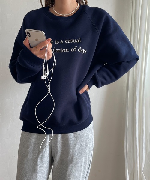 [JUNOAH] тренировочный cut and sewn MEDIUM темно-синий женский 