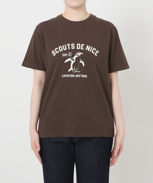 スローブイエナ Tシャツ SLOBE IENA tシャツ ビンテージライクロゴTEE レディース