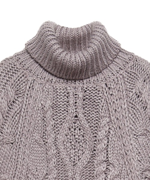 「emiriawiz」 ニットポンチョ FREE ブラック レディース_画像9