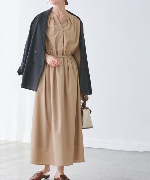 ★試着のみ・現行品★ ROPE’PICNIC スキッパーシャツワンピース ROPE' PICNIC シャツワンピース 「UVカット・接触冷感・イージー