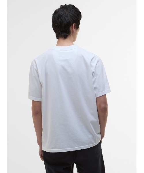 Tシャツ・カットソー BARBOUR Men T Shirts MTS1448MTS White Barbour T-shirt for Men SS25 | GIGLIO.COM