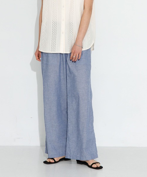 Theory 20ss リネンプルオンパンツ スカイ Theory 20ss リネンプルオンパンツ スカイ