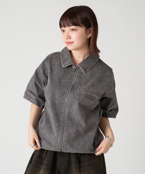 vintage シルクトップス 古着 60s Spire California マルチ ストライプ 開襟 ボックス