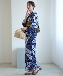 浴衣 有松絞り浴衣3点セット 極み 麻の葉芭蕉...の詳細画像2