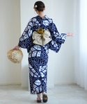 浴衣 有松絞り浴衣3点セット 極み 麻の葉芭蕉...の詳細画像3