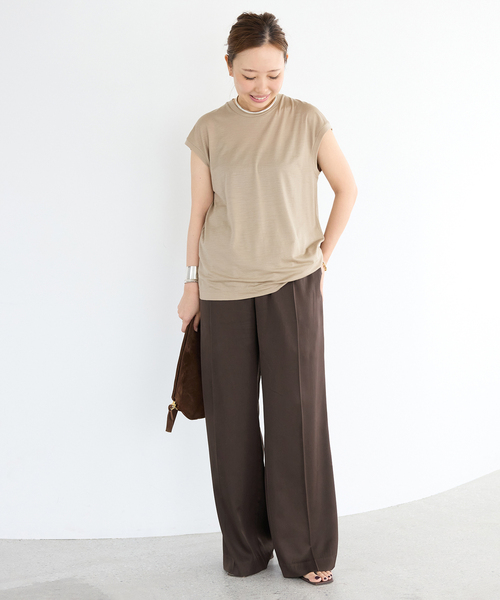 Deuxieme Classe パンツ *追加 SILK SATIN イージーパンツ