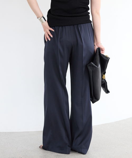Deuxieme Classe パンツ *追加 SILK SATIN イージーパンツ