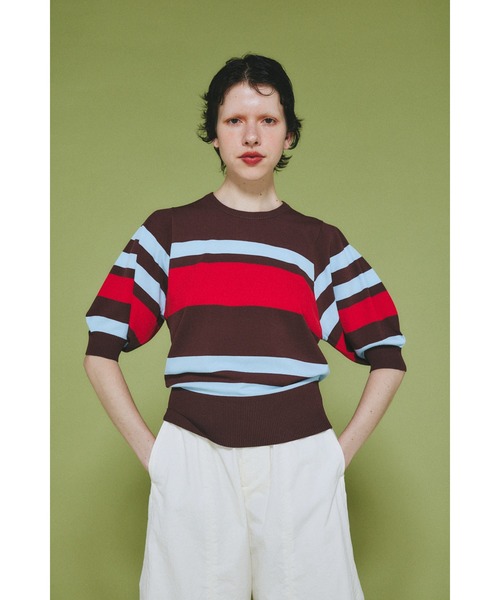 HeRIN.CYE tシャツ Border knit tops ボーダーニットトップス
