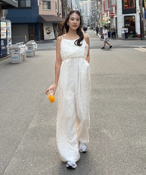 ANDRESD パンツドレス shaggy all in one dress / シャギー