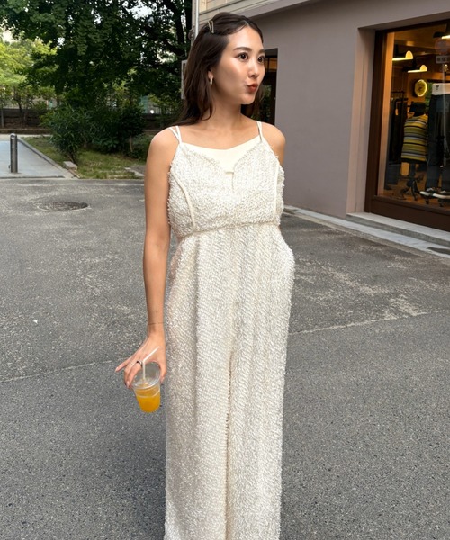 ANDRESD パンツドレス shaggy all in one dress / シャギー