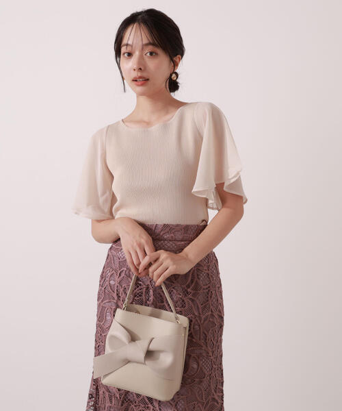 新品　プロポーションボディドレッシング　フレアスリーブニット PROPORTION BODY DRESSING（プロポーションボディドレッシング）の