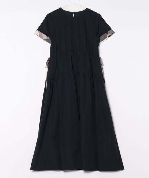 Burberry ノースリーブワンピース　サイズ38 ネイビー　タグ付き BURBERRY BLUE LABEL 「BURBERRY LABEL」 半袖ワンピース 38