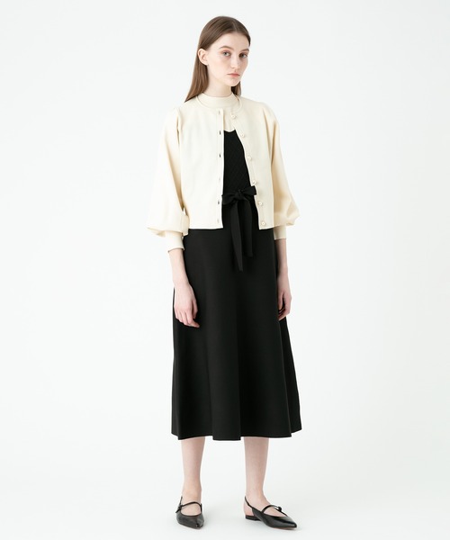 「LOULOU WILLOUGHBY」 ニットカーディガン 2 オフホワイト レディース_画像4