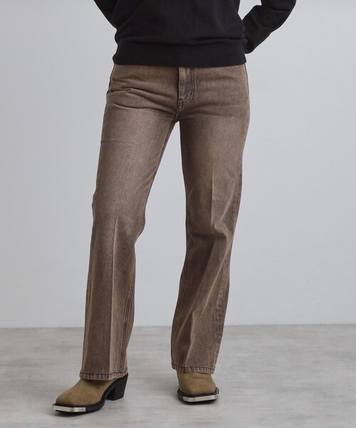 【タグ付】y2k cookjeans ブーツカット フレアデニム ダークブラウン tk.TAKEO KIKUCHI（ティーケータケオキクチ） ジーンズ フレアデニム