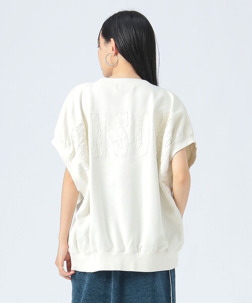 tシャツ スウェット ロゴ 刺繍 プルオーバー レディース